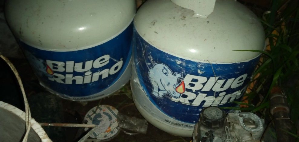 This Year's Blue Rhino Tanks (Empty)