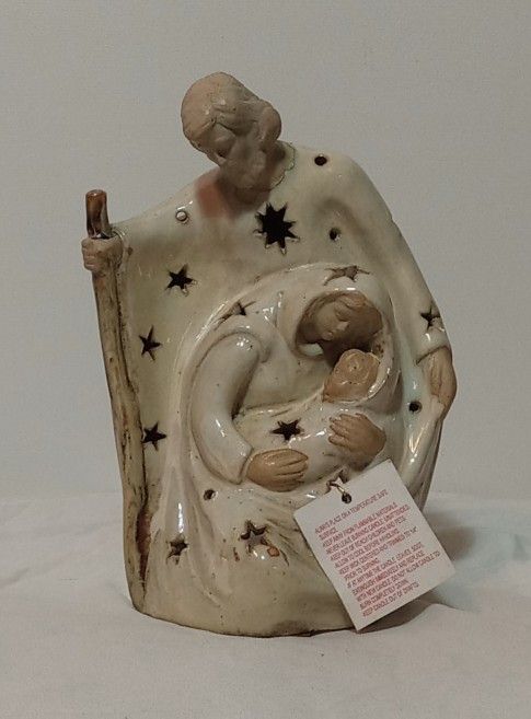 Holy Family Nativity Scene Candle Holder