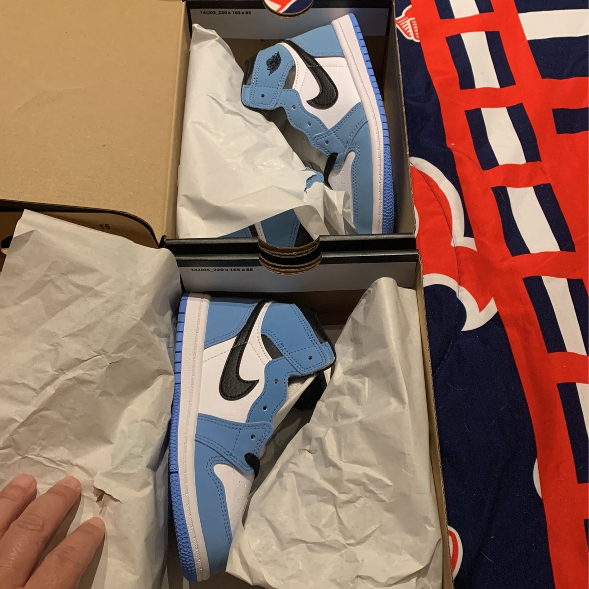 Jordan 1 Unc For Kids Brand New