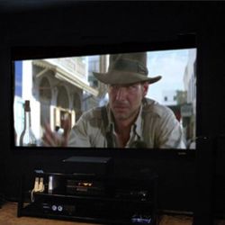 HD Movie Theater Projector and 120” HD Screen 