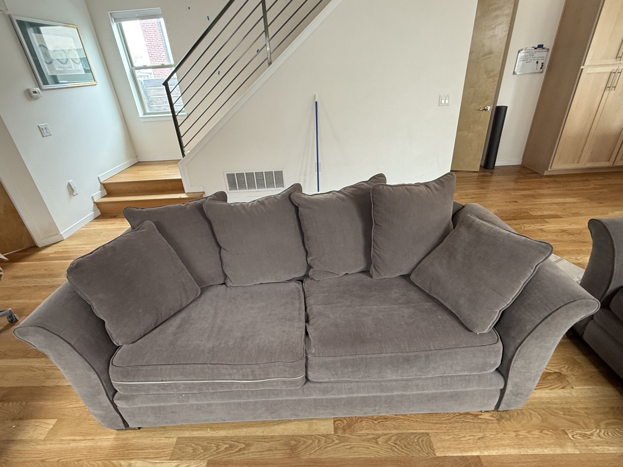 Plush 3 Piece Sleeper Couch Set