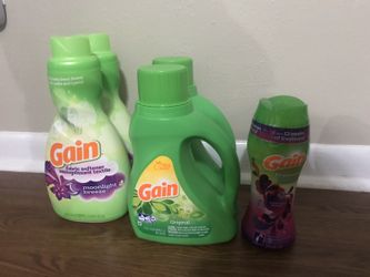 Gain laundry detergent,fabric softener and booster bundle