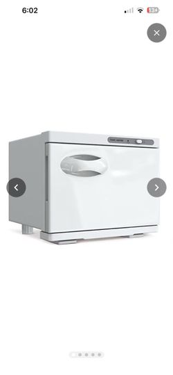 Towel Warmer Cabinet, 8L Hot Spa Small Towel Warmer Heating Use for Facial Spa, Hair Beauty, Salon Equipment and Home - White