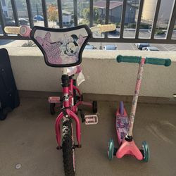 Mini Mouse Bike Barbie Scooter