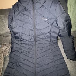**NWT** COLUMBIA Women's Joy Peak™ II Mid Hooded Jacket-XL-BLACK
