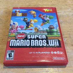 New Super Mario Bros. Wii (Nintendo Wii, 2009) Cib Tested And Working
