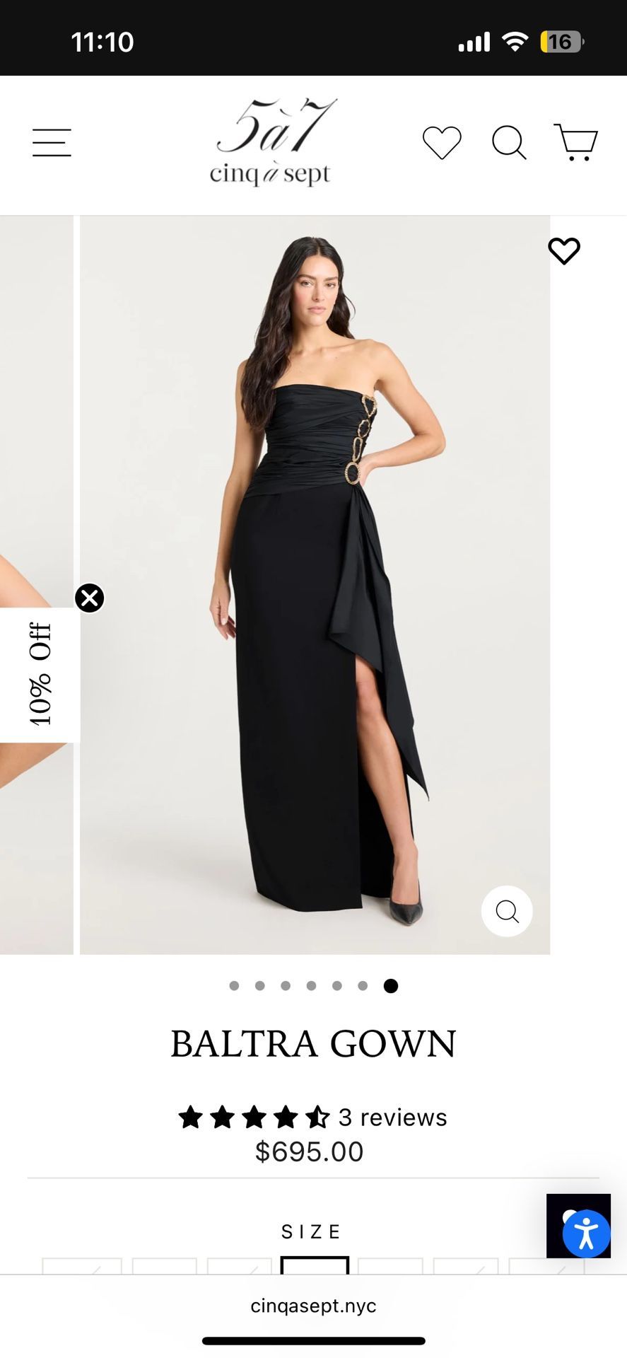 5 à 7 Cinq à Sept Baltra Gown