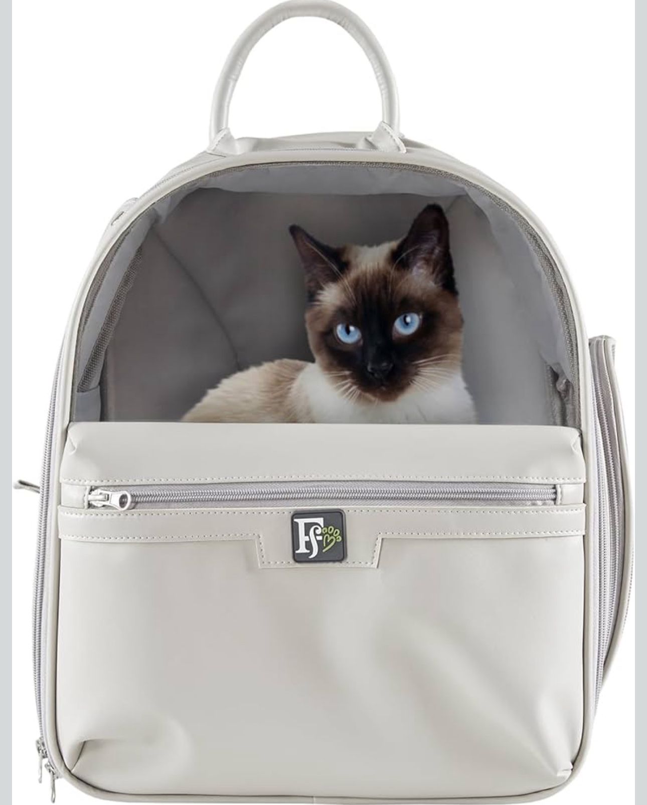 Friends Forever Cat Backpack, Dog Carrier for Small Dogs Travel Bag with Padded Straps - $40