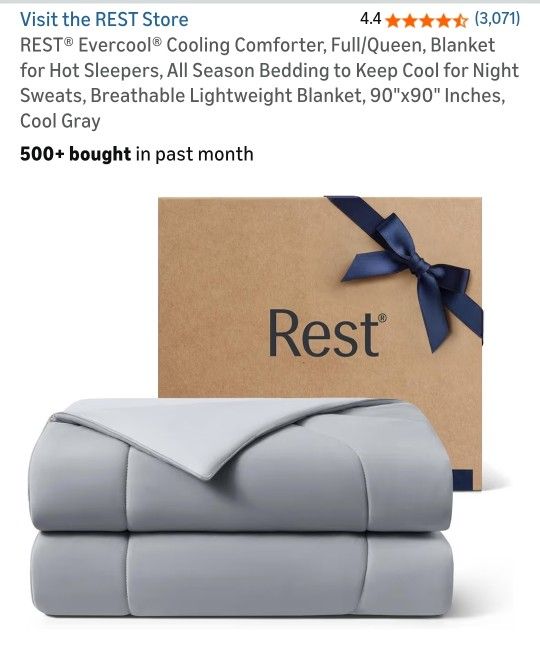 REST® Evercool® Cooling Comforter, Full/Queen, Blanket for Hot Sleepers