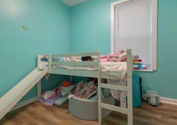 Kids Low loft bunk bed with slide
