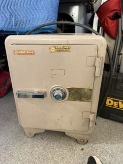 Vintage Fire-Rated Safe Heavy & Solid