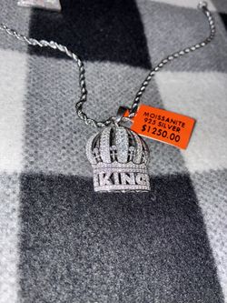 S925 Diamond King Pendant