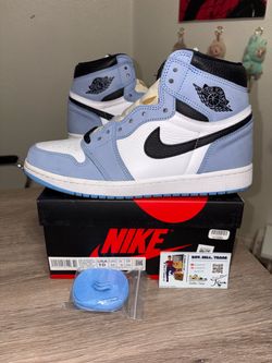 Size 10 - Nike Air Jordan 1 Retro High OG University Blue Black UNC