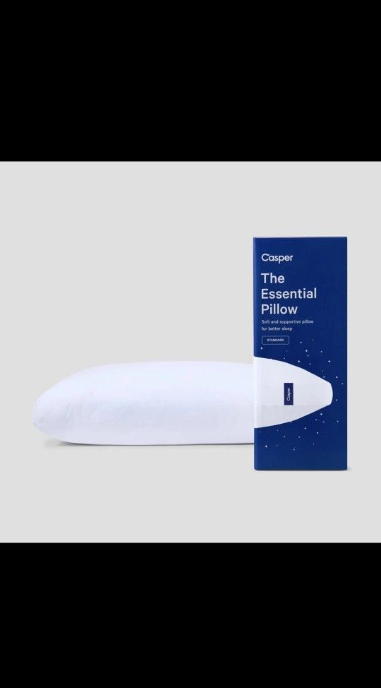 2 Sets Casper Sleep Essential Pillow, Standard NEW
