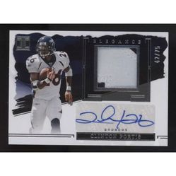 Autographed Clinton Portis Card