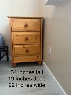 Wood night stand