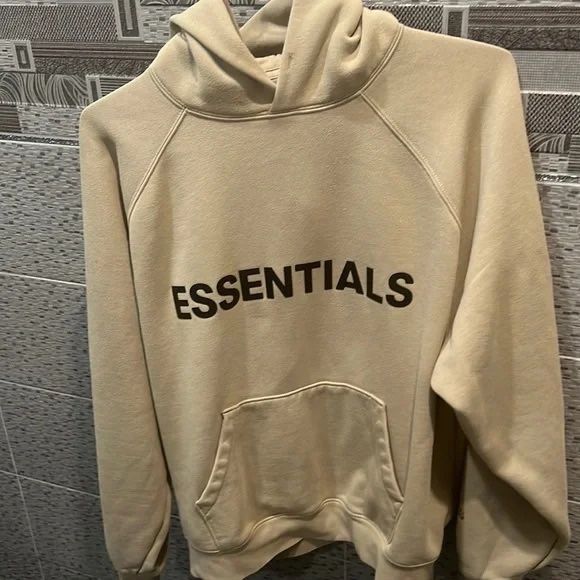 beige Essential pullover hoodie