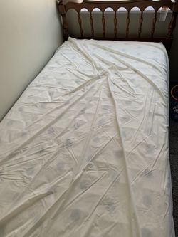 Twin Size Mattress with box spring and headboard