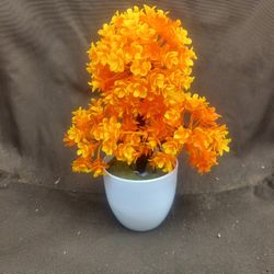 Replica Yellow/ Orange Bonsai Tree Bushel
