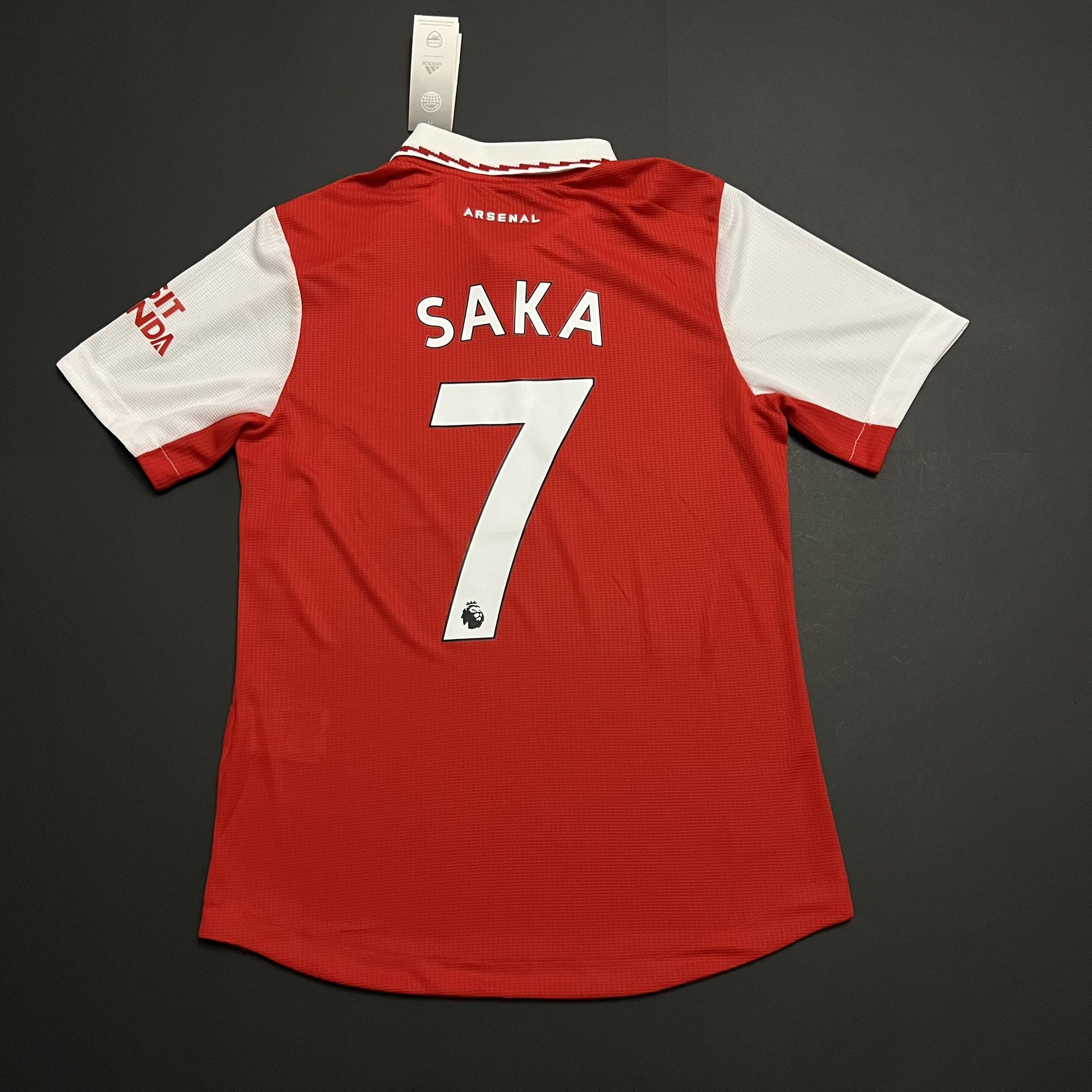 Saka #7 Arsenal 2022-2023 Home Soccer Jersey- Player Version 