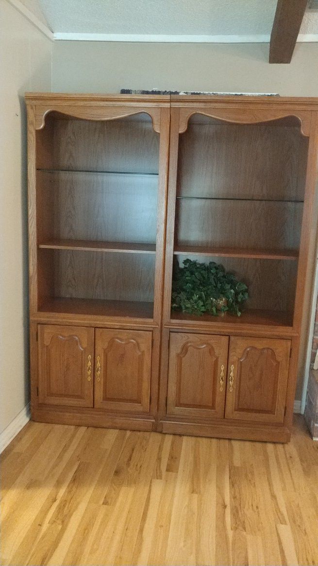 Solid Wood Shelves w/galas adjustable shelf