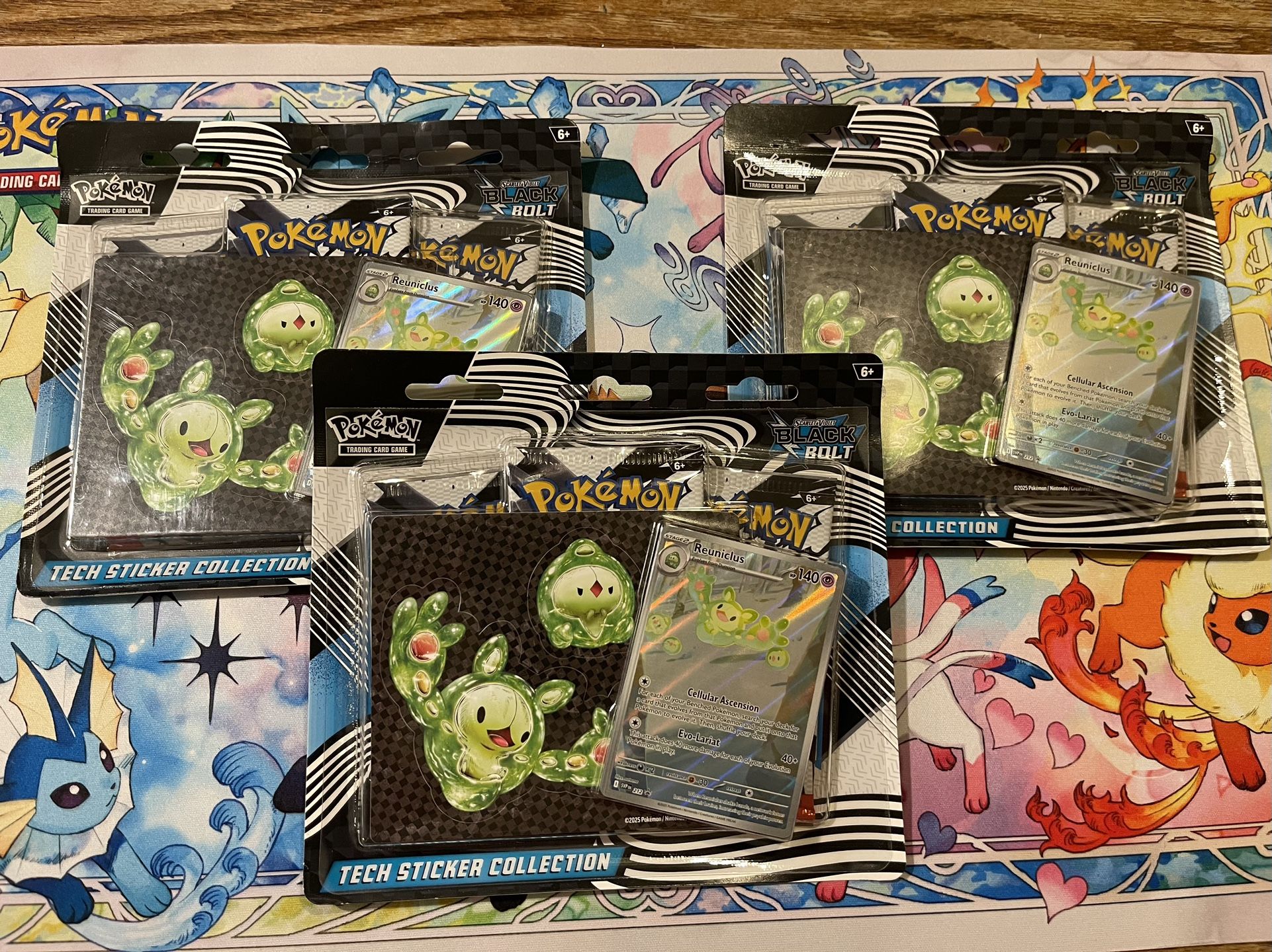 Pokemon Black Bolt Tech Sticker Collection - Reuniclus |New