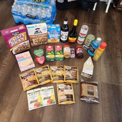 30 various unopened new food items not expired