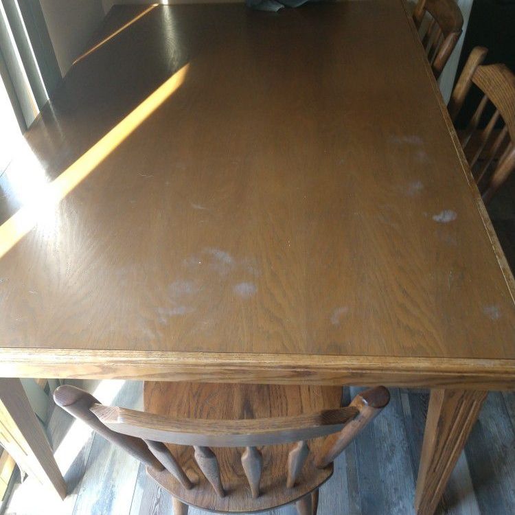 Marked 🔻Custom Made Kitchen Table & Chairs W/ 2 Leaves