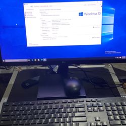 Desktop Computer LG Monitor 