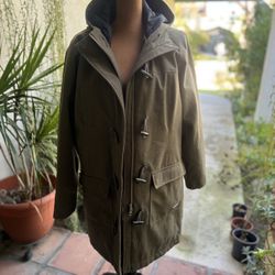 Merrell "Select Dry" Women Size XL Army Green Hoodie Coat