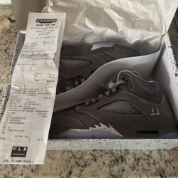 Jordan 5 Wolf Grey!! Ds w/ Receipts!! Sz 4.5y