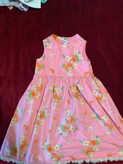 Baby gap pink floral dress size 5