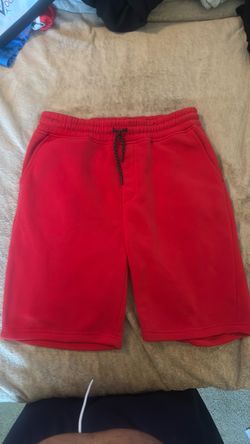 South Pole Red Fleece Drawstring Shorts sz L