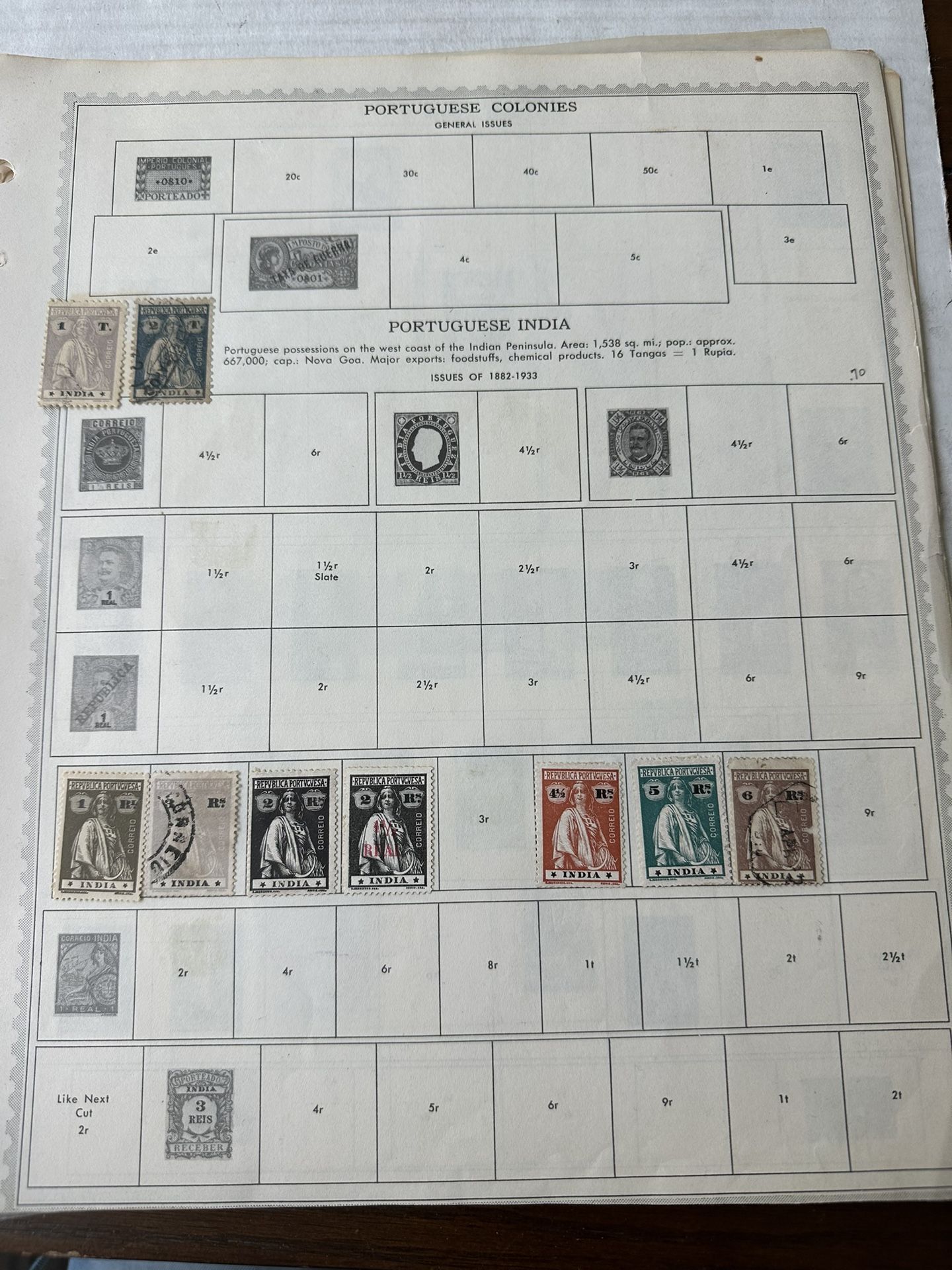 Portuguese India Collection Of 50 Stamps Used