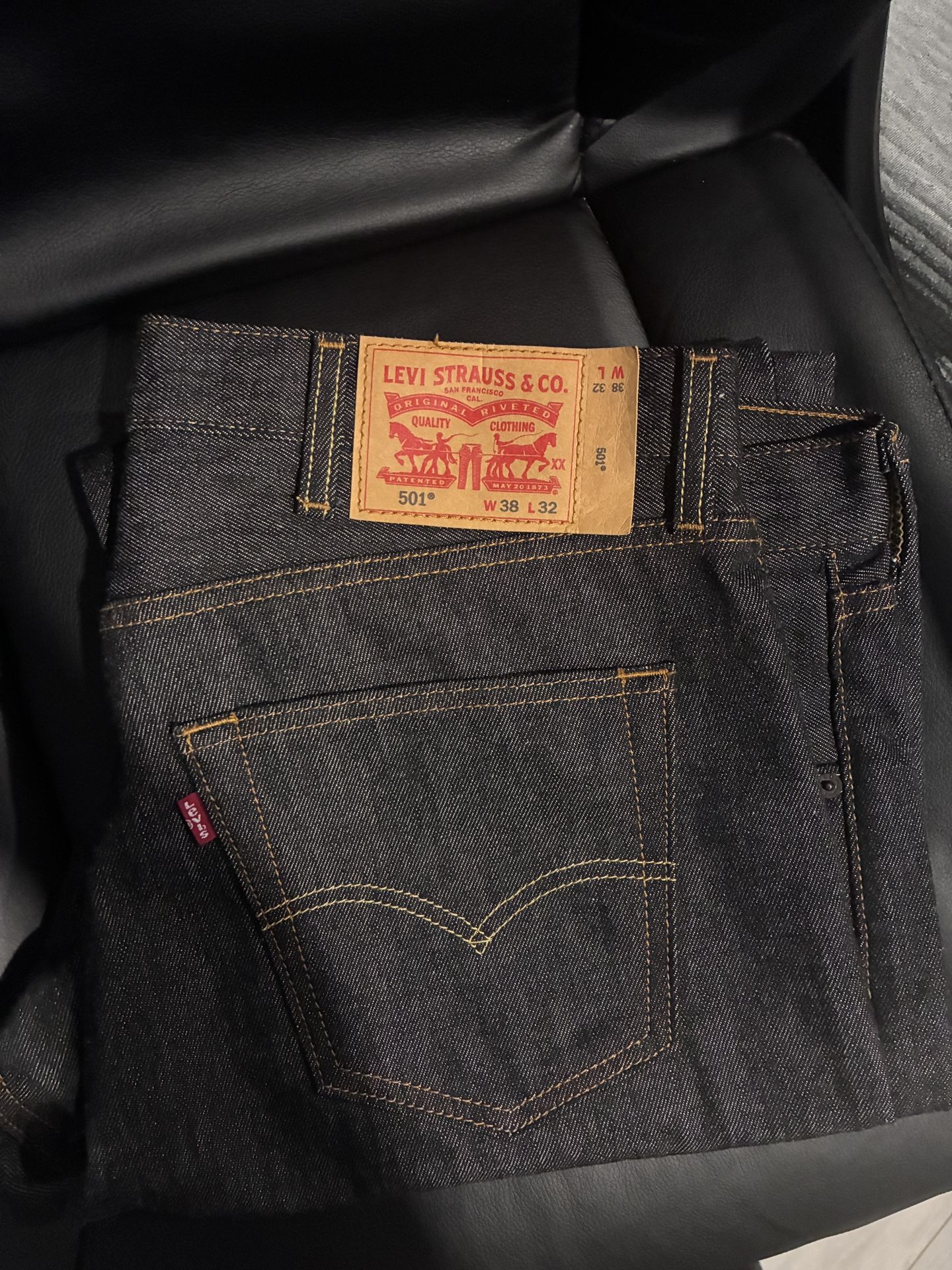 Charcoal 501’s 38x32