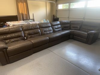 Italian Leather Couch Set