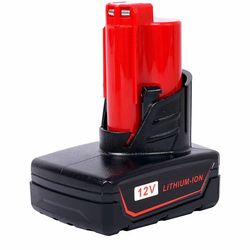 (2 pack) 6.0Ah 12V Battery Compatible with Milwaukee