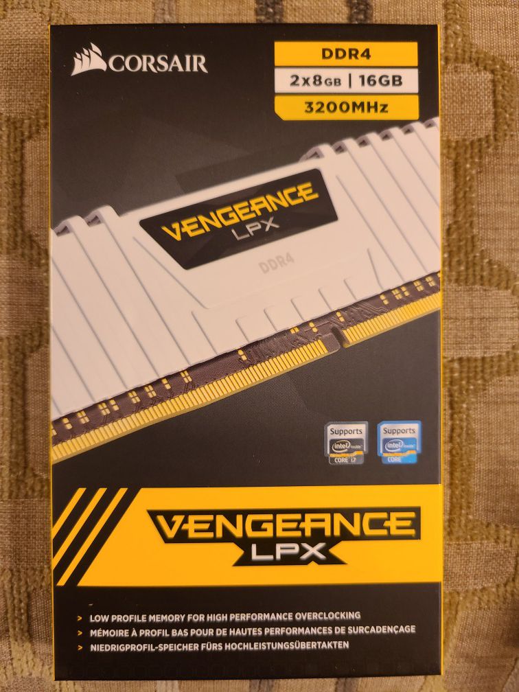 16GB (2x8) Corsair Vengeance LPX DDR4 3200MHz