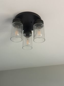 Modern 3-Light Semi-Flush Mount Ceiling Light