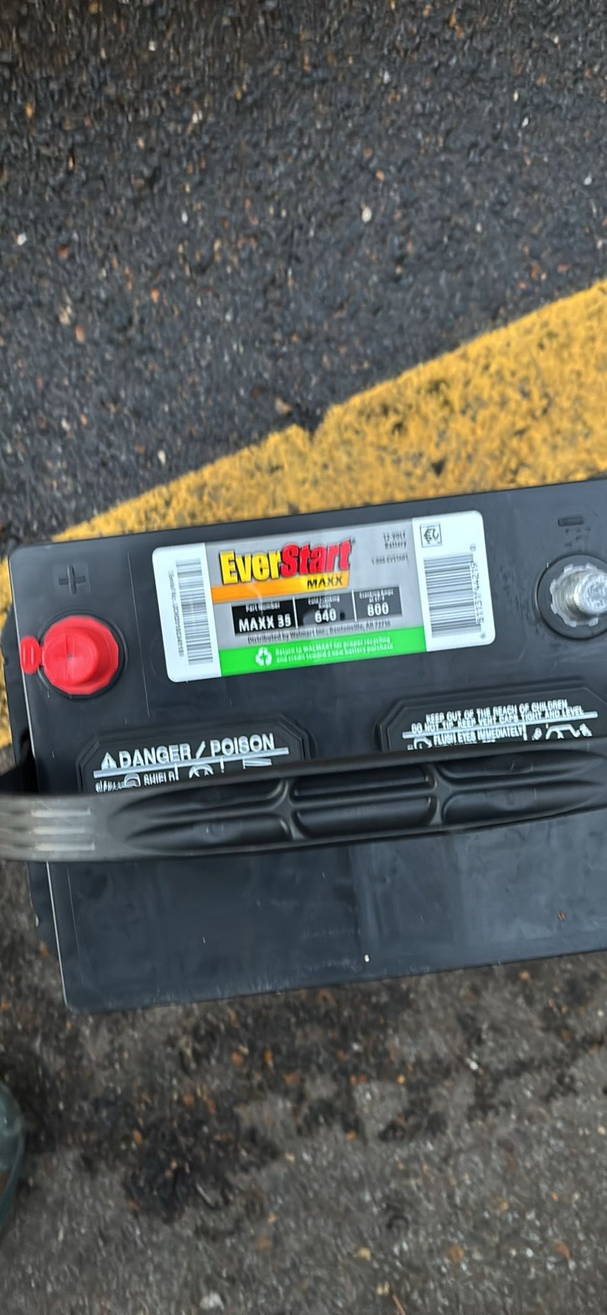 Brand new car battery