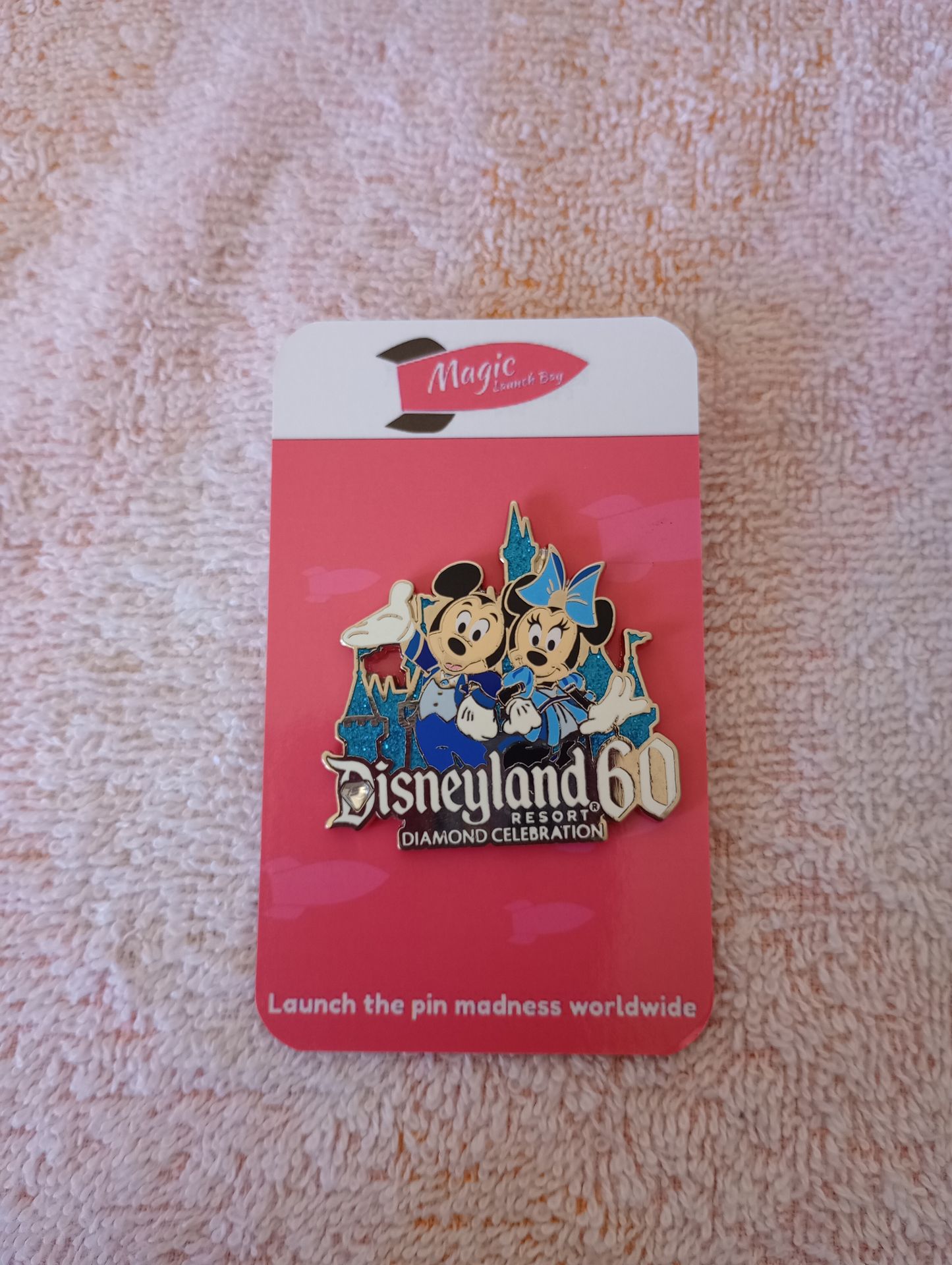 Diamond Celebration 60th Anniversary Walt Disneyland pin
