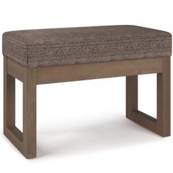 Milltown Ottoman Bench in Tweed