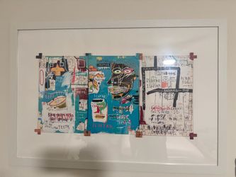 Basquiat-Style Framed Art Print