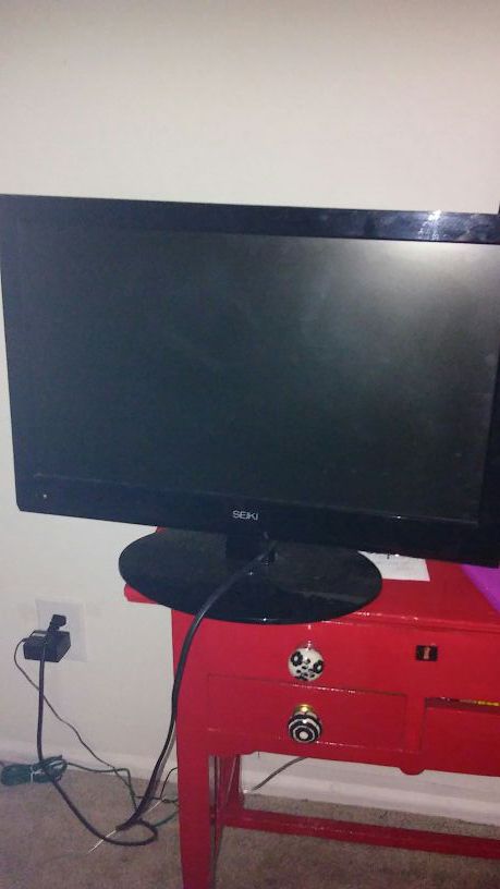 19" flat screen tv with remote