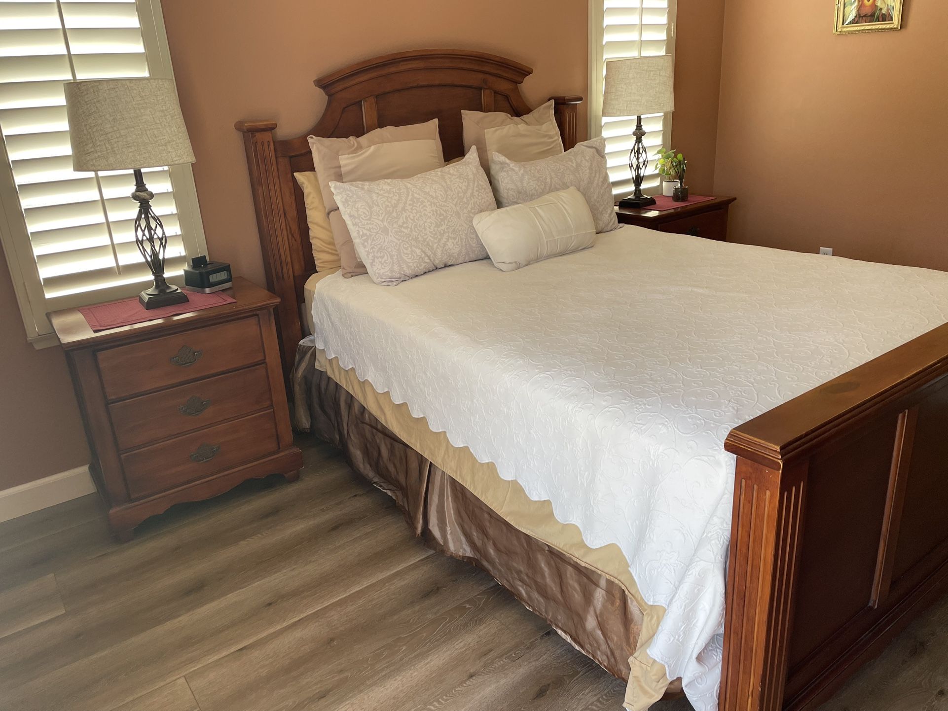 Solid Cherry Wood Bedroom Set