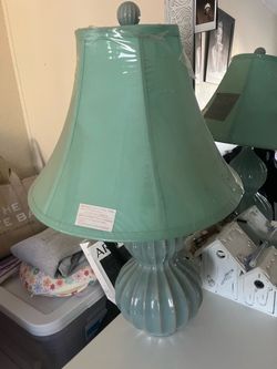 Mint green lamp