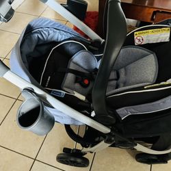 Brand New: Graco Sunridge  35 lite dlx Travel System with Car Base 