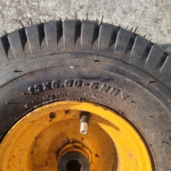 ((READ AD))((NEW TIRE))((ONE 15X6X6 FRONT  Craftsman/husqvarna/johndeere Wheel)) Riding Mower 