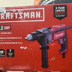CRAFTSMAN 1/2-Inch Corded Electric Variable Speed Hammer Drill (7 Amp)