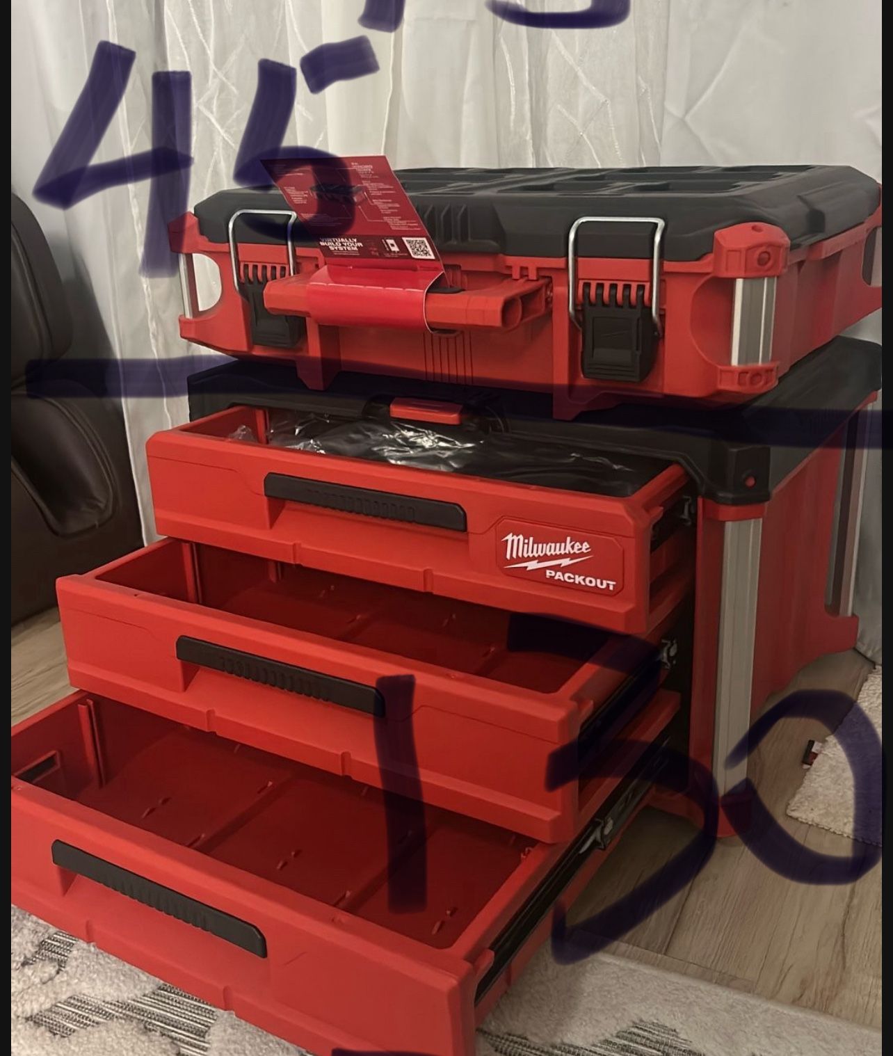 milwaukee 3 layer drawer packout